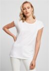 Damenshirt mit hochgerollten Armen