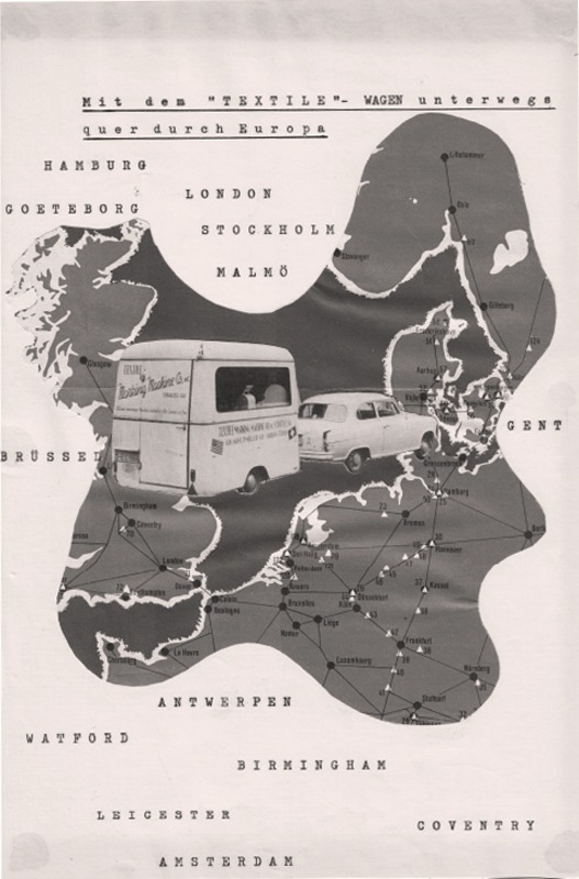 Karte der Tour durch Europa