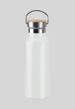 Merchandise Trinkflasche im Milchflaschen Look in der Farbe weiß