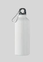Trinkflasche mit Logo im coolen Design in Farbe weiß