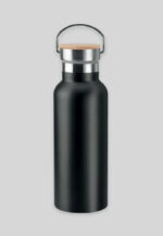 Merchandise Trinkflasche im Milchflaschen Look in der Farbe schwarz