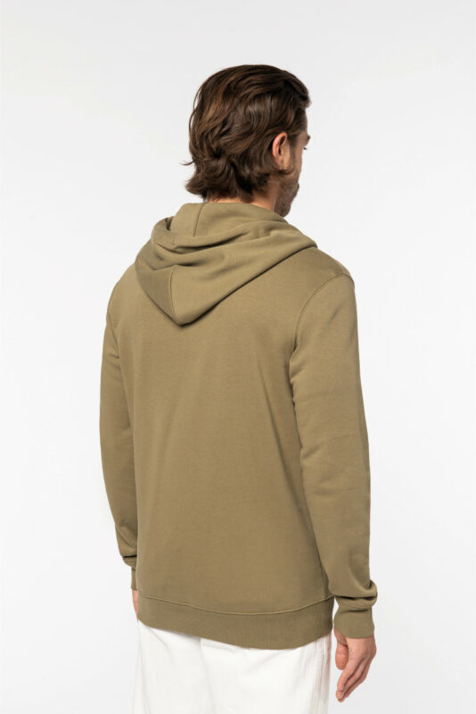 Zip jacket with hood made from organic cotton
