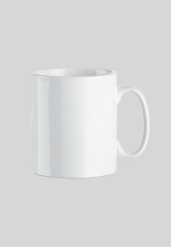 Ceramic mug in various colours with logo print for start-ups