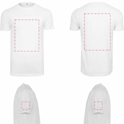 T-Shirt Druckbereich