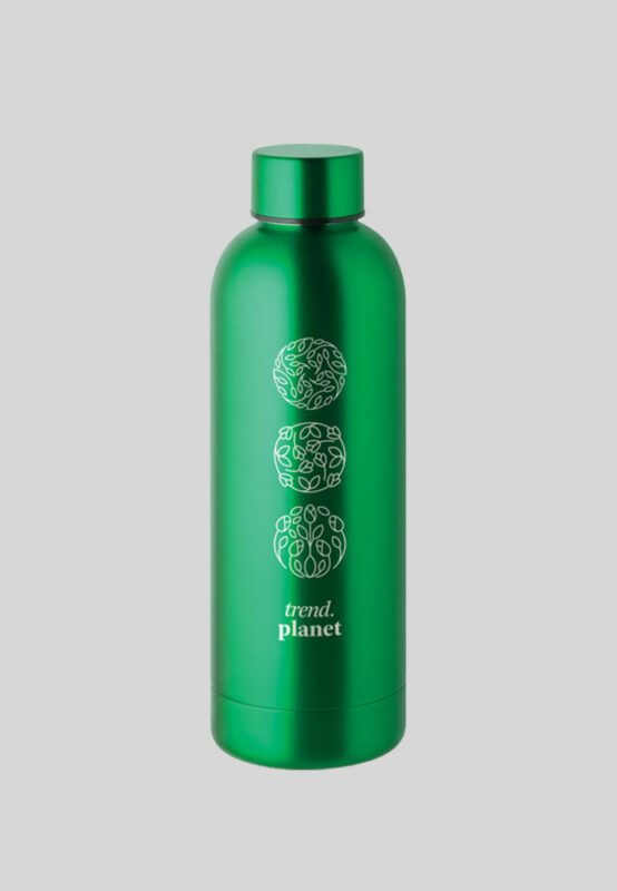 MIJO Athena Bottle aus Aluminium in grün.