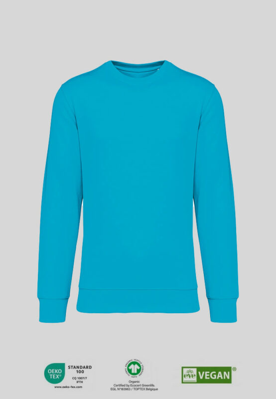 GOTS zertifiziertes Sweatshirt für Startups und Firmen in verschiedenen Farben.