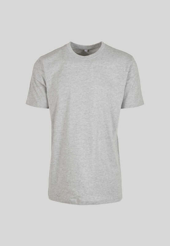 MIJO Unisex T-Shirt aus 100 % Baumwolle in heather grey