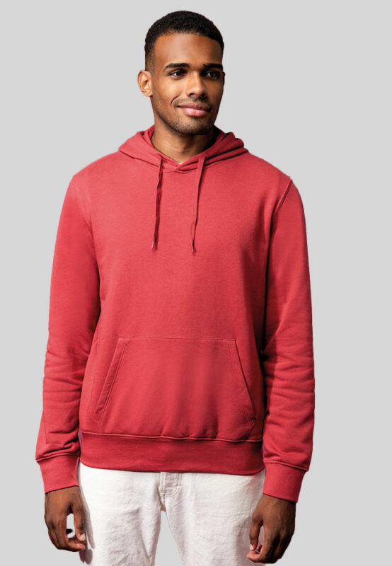 Eco-friendly hooded sweatshirt for men