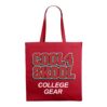 Red cotton bag with the imprint "COOL4 SKOOL COLLEGE GEAR".